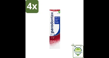 Parodontax – Tandpasta – Extra Fresh – 75 ml - Voordeelverpakking - 4 stuks - Tandpasta voor bloedend tandvlees - Gezond tandvlees