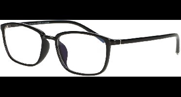 Spectrum Computerbril Zwart Rechthoekig 0.00