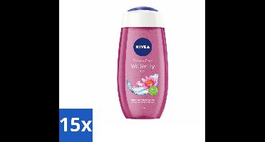NIVEA - Douchegel - Waterlelie & Olie - Verfrissende Huid - 250 ml - Bulkverpakking - 15 stuks
