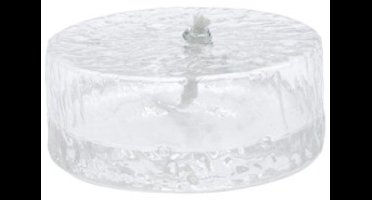 Leeff - Oscar - Small - Olie Lamp – Mondgeblazen Hammered Glas – Inclusief Trechter – Sfeervolle Olie Lamp met Katoenen Lont