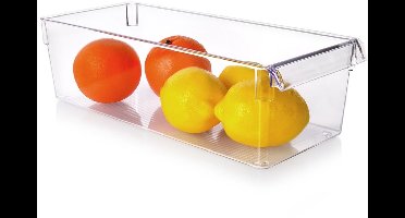 Excellent Houseware Serie - Koelkastorganizer - 36x15x10 cm - Transparant - Handig en Duurzaam