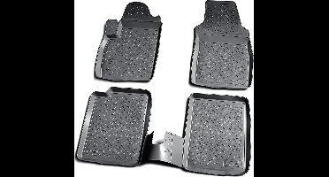 3D Rubberen Automatten voor Fiat Panda 169 | Perfecte Pasvorm | Met Rand | Zwart