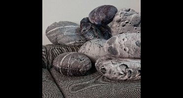 Boraboi® Ovaal sierkussen met zacht fluweelachtig oppervlak en maanontwerp