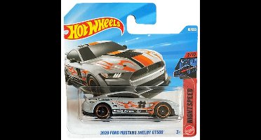 HOT WHEELS 2020 FORD MUSTANG SHELBY GT500 GREY 10/250 HW NIGHT SPEED 2/10 SHORT CARD 2026