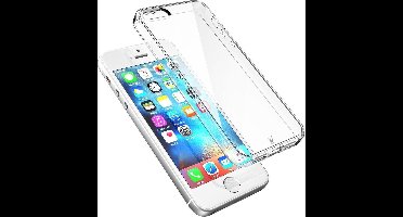 Hoesje geschikt voor Apple iPhone 5 / 5s / SE - Hardcase met Soft Siliconen TPU Zijkant Transparant Hoesje