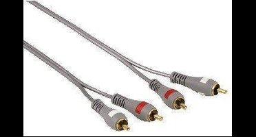 Hama Extension Cable 2 RCA Plugs - 2 RCA Plugs, 5 m