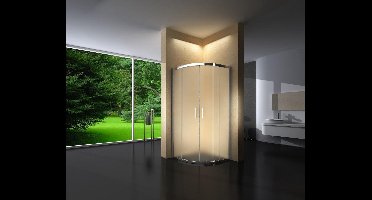 Sanifun douchecabine Alberta 800 x 800 Z mat glas