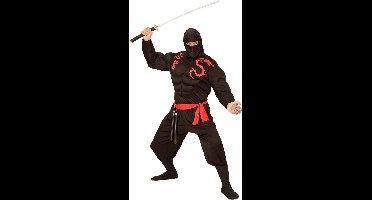 Super Ninja heren kostuum gespierd - Maatkeuze: Maat M