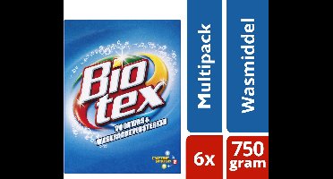 7x Biotex Waspoeder Voorwas & Waskrachtversterker 750 gr