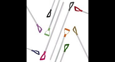 Mestvork Steel - Aluminium - 115 cm - Donkergrijs handvat