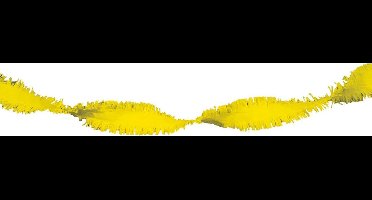 Daily Style – Crepe Guirlande – Geel – 24 meter – Feestversiering