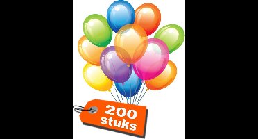 PasschierTerpo Ballonnen - 200 stuks in assorti kleur - 28cm