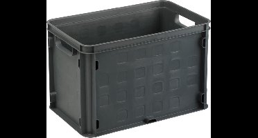 Sunware - Square gesloten krat 26L antraciet - 40,6 x 25,6 x 26,1 cm