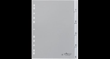 Blanko-Register PP blanko Taben 10-teilig grau