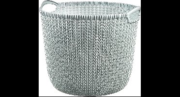 Curver Knit Opbergmand - Rond - 30 liter - Blauw/Grijs