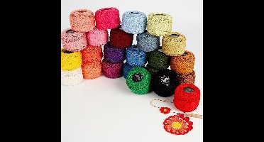 Creativ Company Mercerised Katoengaren - Set 24x20 gr - Multigekleurd