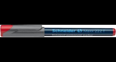 universele marker Schneider Maxx 222 F permanent rood doos met 10 stuks