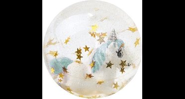 Moses Stuiterbal Eenhoorn Blauw 7 Cm