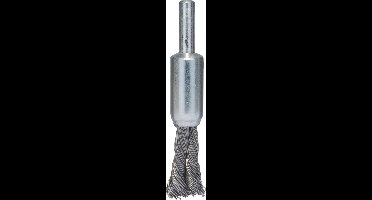 6MM PENSEELBORSTEL 10 VLECHT 0.35 STAAL