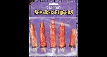 ATOSA - Bebloede nep vingers Halloween