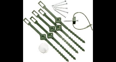 Nature Klimplantgeleiders - Klim-En Geleide Artikel - 0.5x1x14.5 cm Groen 6 stuks