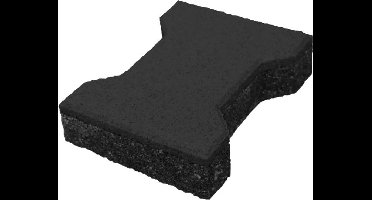 IVOL Rubber klinker Zwart - 200 x 160 x 43 mm