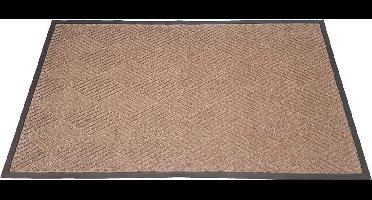 Schoonloopmat Brush Clean 90x150 cm - Deurmat / Entreemat - Bruin