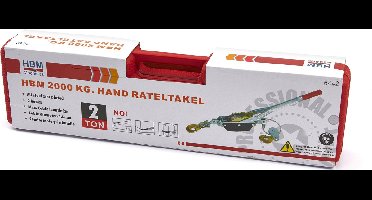 HBM 2000 Kg. Hand Rateltakel