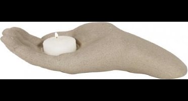 Mudra waxinelichthouder keramiek rechterhand (2 stuks)