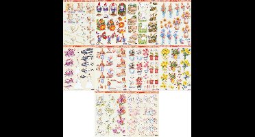 10x 3DA4 Knipvellen - Voor elk wat wils - Maak prachtige kaaren en fotoalbums