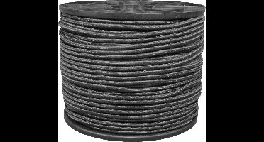 Elastiekkoord - 100mtr - 4mm - zwart - haspel - elastisch koord