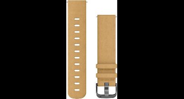 Garmin Quick Release Horlogebandje - 20mm Polsbandje - Suede Wearablebandje - Lichtbruin
