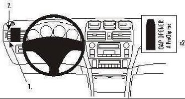 Brodit PDA/GPS/mobiele telefoons accessoires ProClip