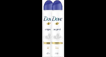Dove Original Women Deodorant - 2 x 150 ml - Voordeelverpakking