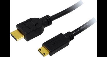 LogiLink CH0022 1.5m HDMI Mini-HDMI Zwart HDMI kabel