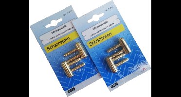 STARX inboorpaumelle vermessingd - 11 x 30 mm - 4 stuks