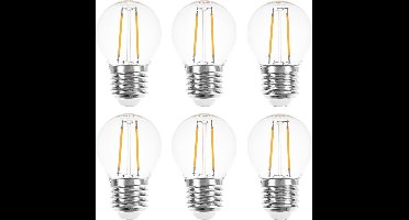 6 stuks | Ledmaxx LED kogellamp 1W 100lm 2200K Niet-Dimbaar P45 | E27 | Zeer Warm Wit | 1 watt | 20.000 Branduren