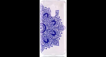Shop4 - Xiaomi Pocophone F1 Hoesje - Zachte Back Case Mandala Blauw