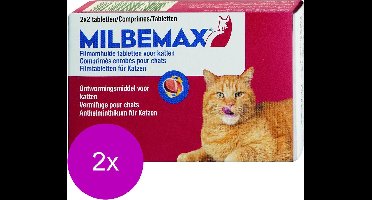 Milbemax Milbemax Kat Rund - Anti wormenmiddel - 2 x 4 tab 2 Tot 12 Kg