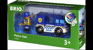 BRIO Politiebus - Met zwaailichten en sirenes - Politie speelgoed - 33825