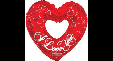 Wefiesta - Folieballon I love you hart