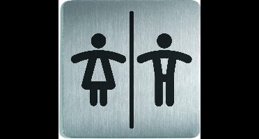 Infobord Pictogram Durable Vierkant Wc Dames / Heren 150mm