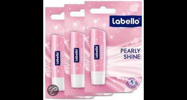 Labello Pearly Shine - Lippenbalsem Voordeelverpakking 4.7 ml - 3 Stuks