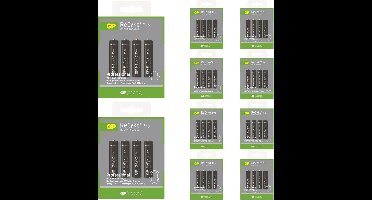 40 Stuks (10 Blisters) - GP R03/AAA ReCyko+ Pro Professional 800mAh oplaadbaar