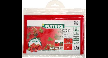 Nature - Kweekfolie voor aardbeien - 0,95 x 5m - Rood - uv-bestendig - groeifolie