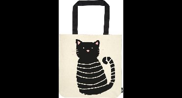 Moses Boodschappentas Miauw 10 Liter Crème/zwart