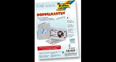Folia Wenskaarten formaat 105 x 15 cm zilver