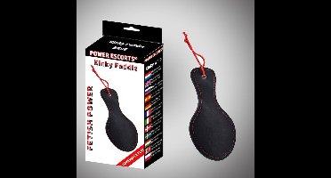 Power Escorts - Kinky Paddle - Spanking - BR98 - Zwart / Rood