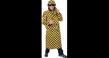 Motorjas zwart - geel Maat 52 - 54