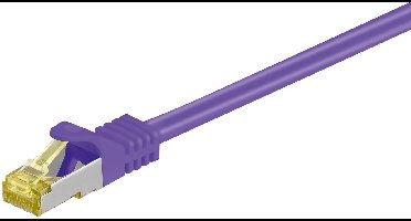 S/FTP CAT7 10 Gigabit netwerkkabel / paars - LSZH - 0,50 meter
